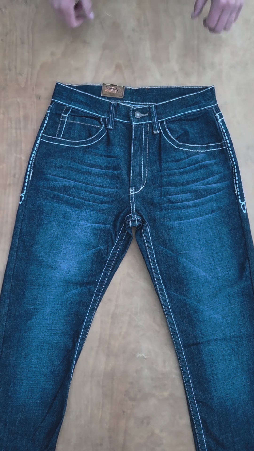 JORBEL J2 Modern straight Jeans – Dark Blue Faded
