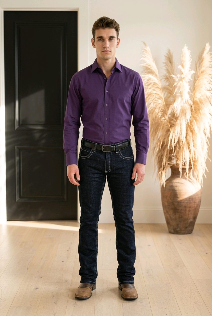 JORBEL J1 Premium Western Bootcut Jeans