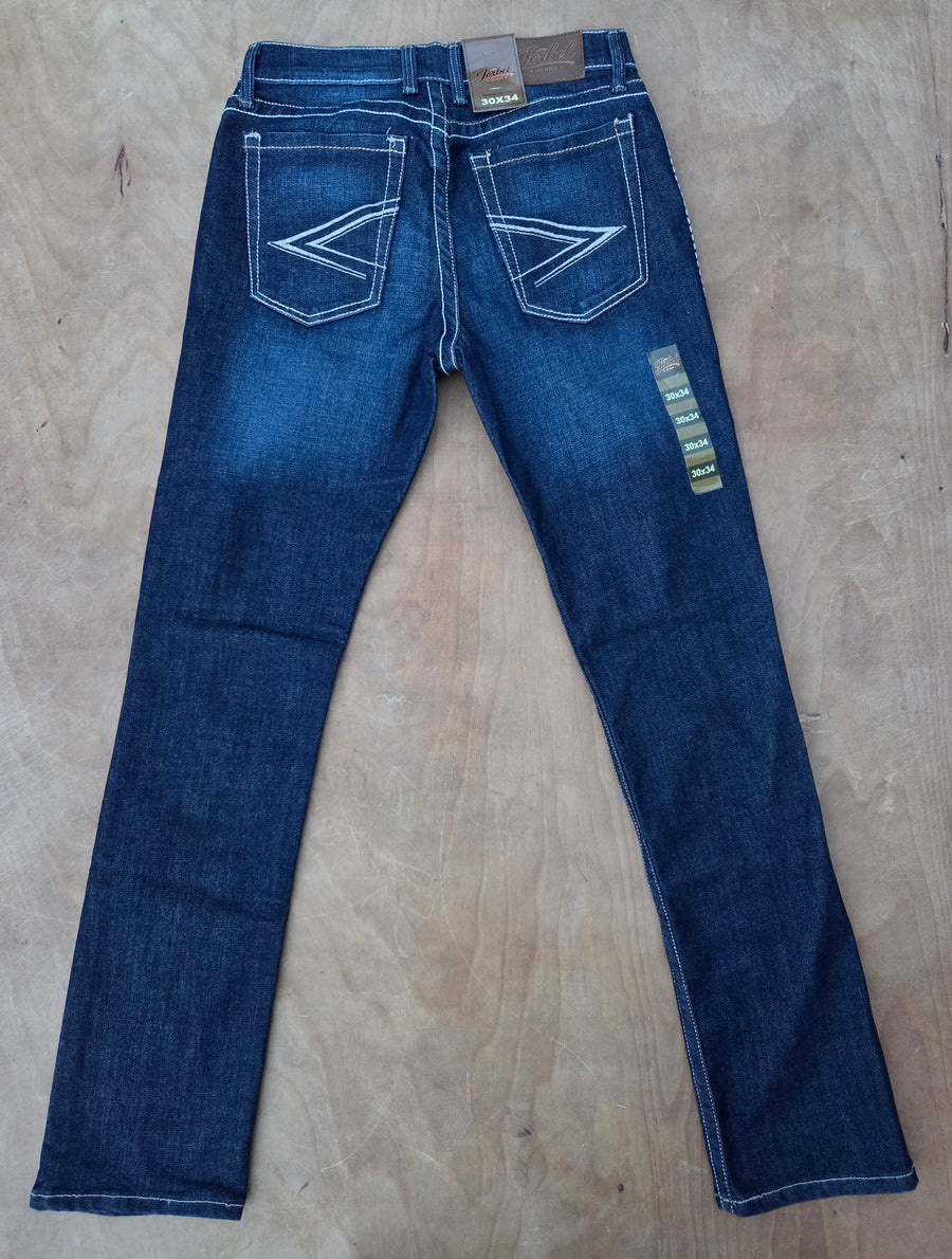 JORBEL J2 Modern straight Jeans – Dark Blue Faded