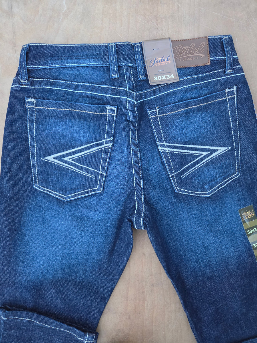 JORBEL J2 Modern straight Jeans – Dark Blue Faded