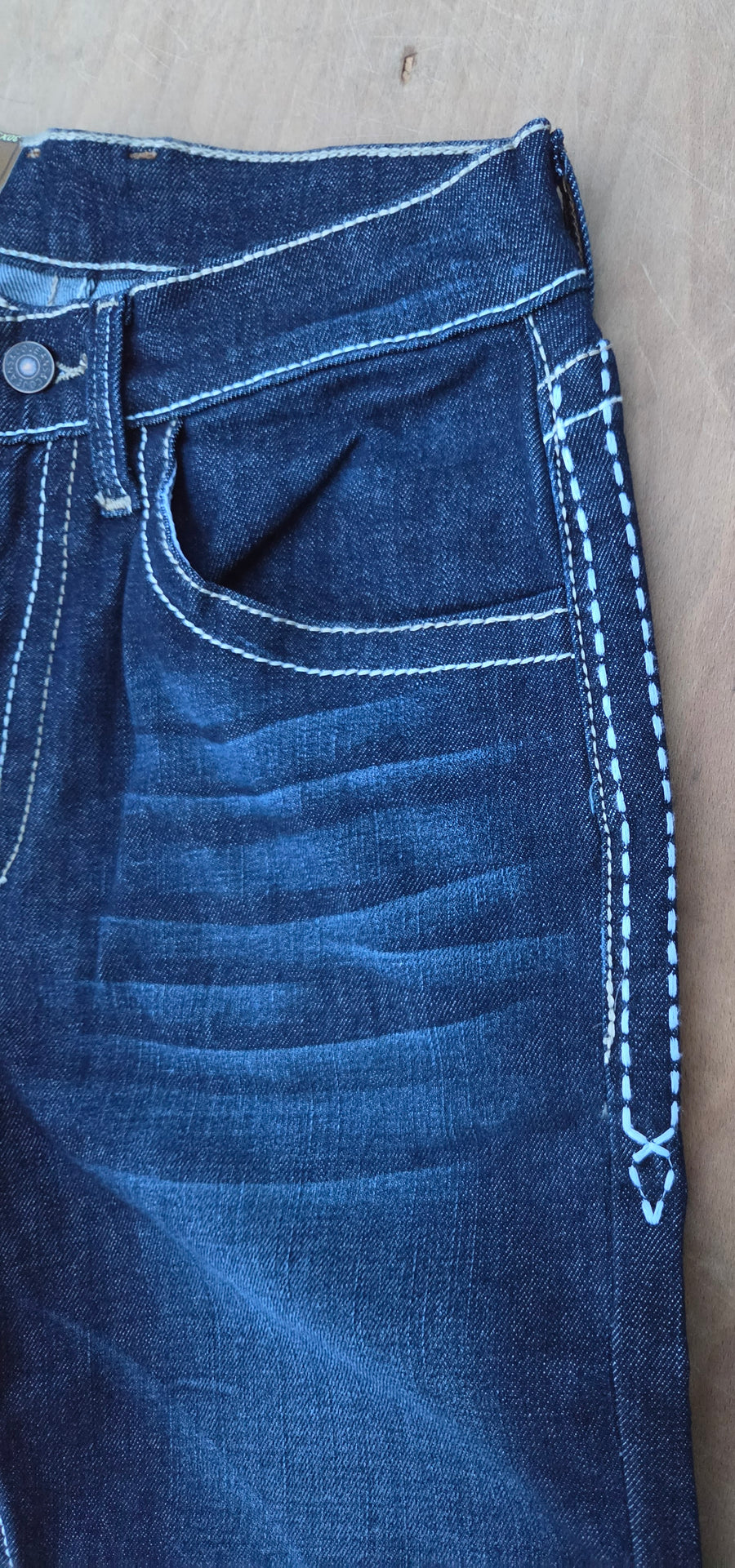 JORBEL J2 Modern straight Jeans – Dark Blue Faded