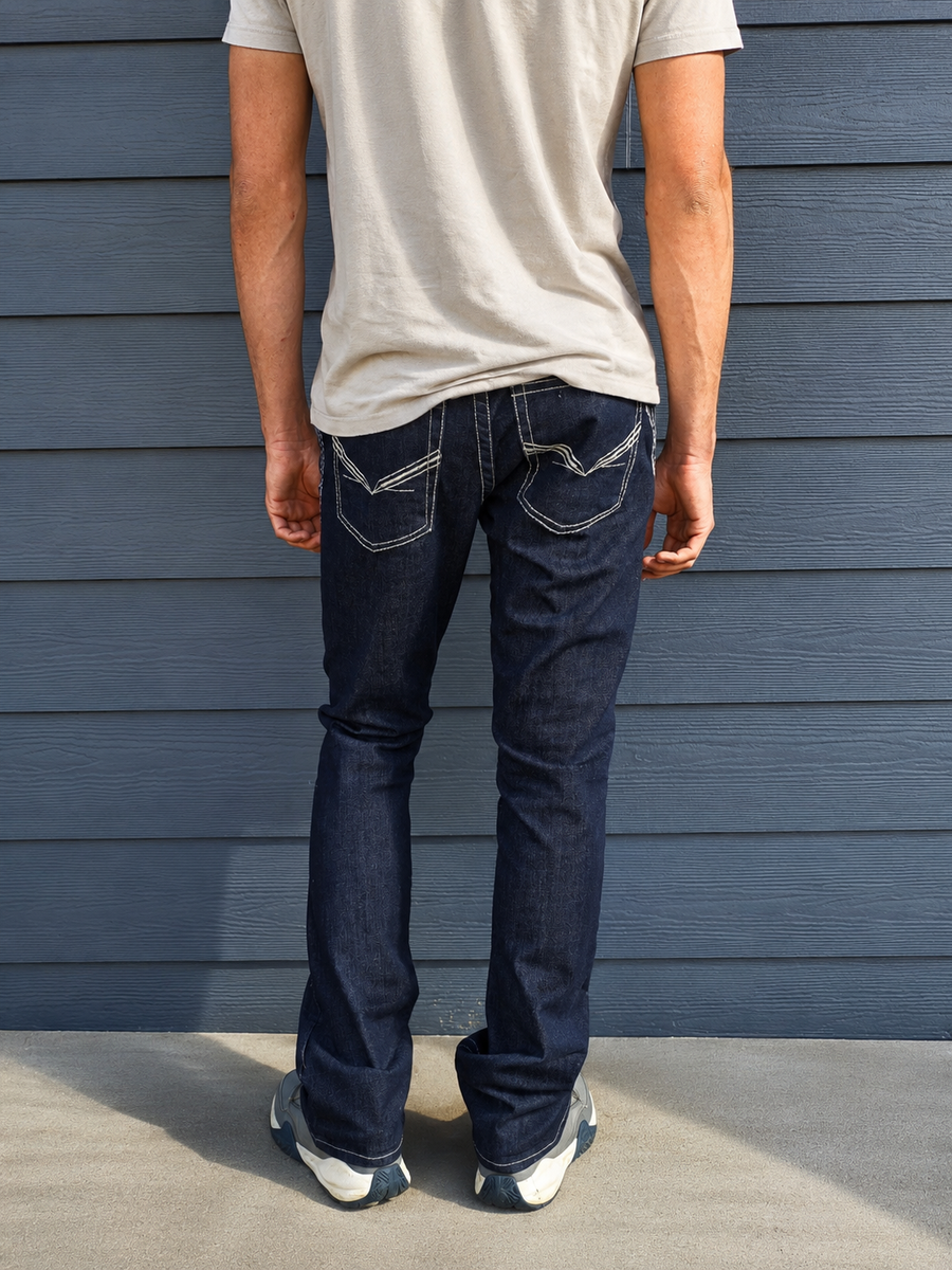 JORBEL J1 Modern straight Jeans Dark Blue